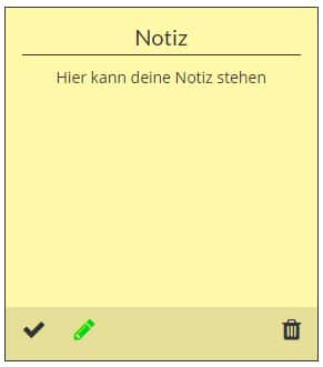 Notiz bearbeiten